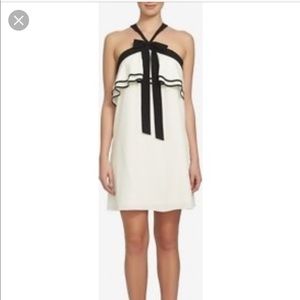 Cece women’s contrast halter ruffle halter dress